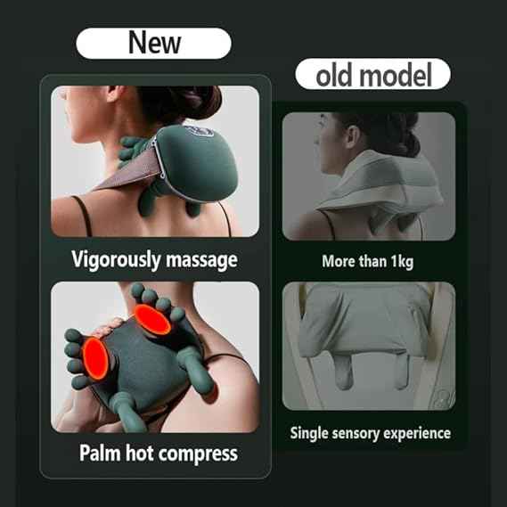 Portable, Bionic Heated Neck and Back Massager