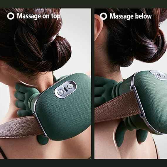 Portable, Bionic Heated Neck and Back Massager