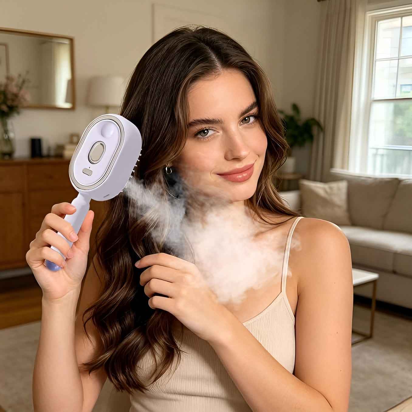 Electric Spray Retractable Air Cushion Comb